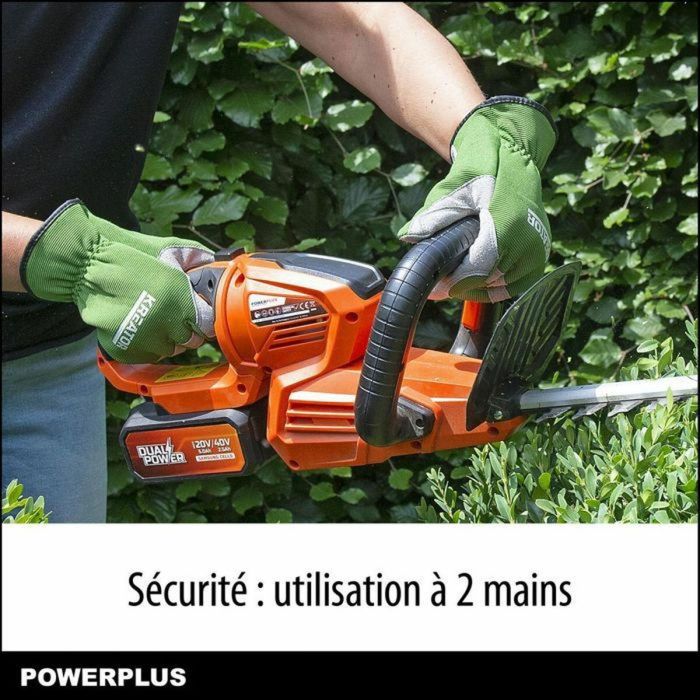 Powerplus POWDPG7536 Cortasetos a Batería 40V, Sin Batería ni Cargador Incluidos, Cuchilla de 670 mm, Capacidad de Corte 22 mm 4