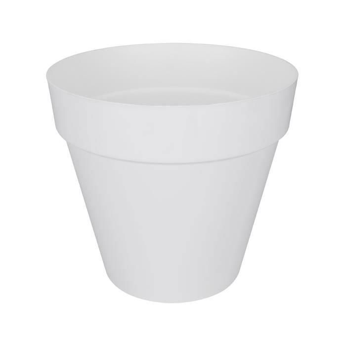 Flower Pot elho redonda loft loft blanco Ø 50 x H.44 cm 48 L Flower Pot elho redonda loft loft blanco Ø 50 x H.44 cm 48 L