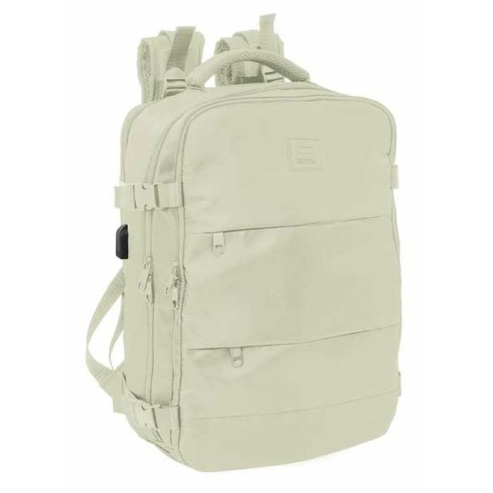 Safta Mochila Viaje Cabina Portatil 15,6'' Beige 29x44x19 cm 16