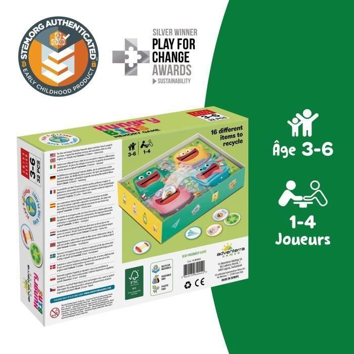 Adventerra GEO7640179640442 Juego Educativo Contenedores del Hambre para Aprender Clasificación Selectiva de Residuos por Colores 4 Adventerra GEO7640179640442 Juego Educativo Contenedores del Hambre para Aprender Clasificación Selectiva de Residuos por Colores 4