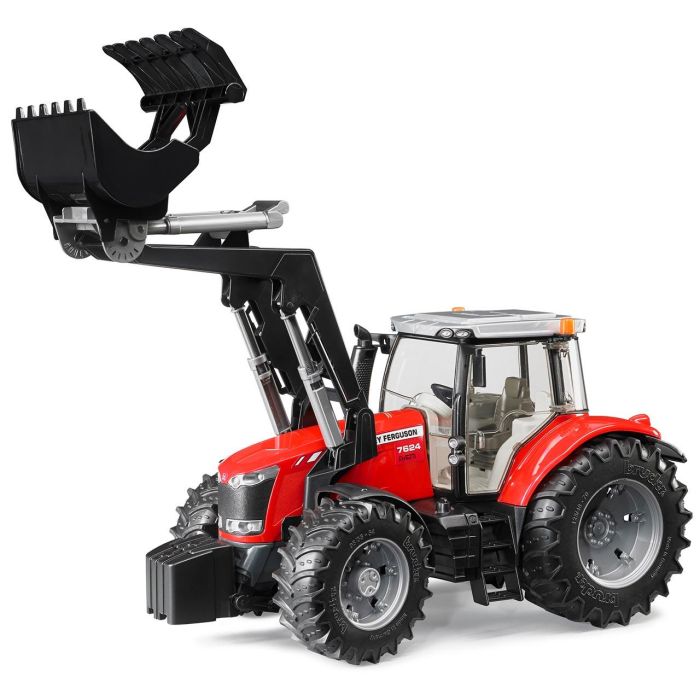 Massey Ferguson 7624 Con Pala Frontal 03047 Bruder 3