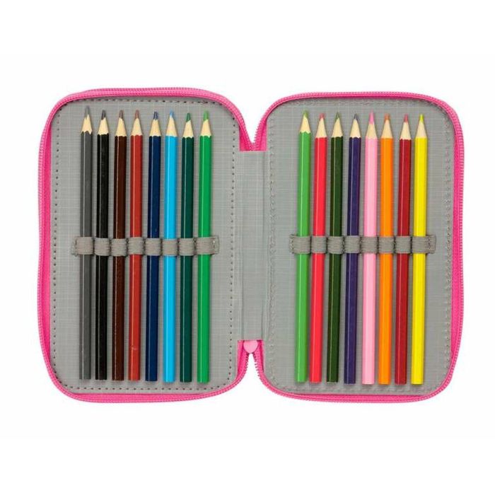 Safta Plumier Triple Barbie 37 Pcs, Estuche Escolar con 3 Compartimentos, para Niñas y Niños, 12.5x19.5x5.5cm 2 Safta Plumier Triple Barbie 37 Pcs, Estuche Escolar con 3 Compartimentos, para Niñas y Niños, 12.5x19.5x5.5cm 2