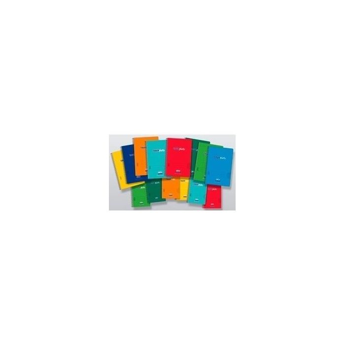 Zorrilla Cuaderno Espiral Tauroplastic 80H Cuarto 90 gr Pauta 2.5 T-Pp Colores Surtidos (8 Unidades) (8 Unidades)