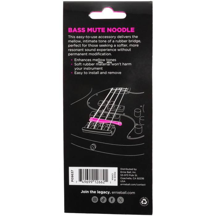 Ernie Ball Mute Noodle Bass Muteador de Cuerdas para Bajo 2