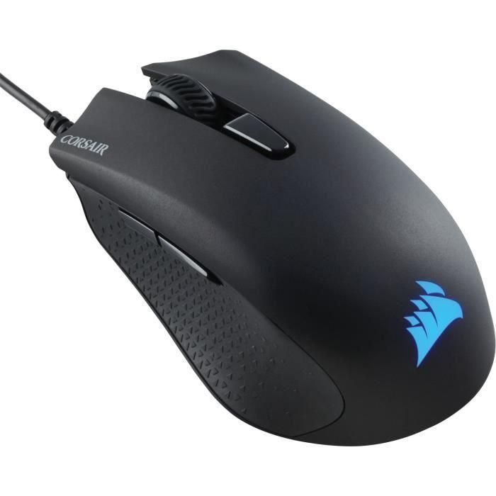 CORSAIR Pack Gaming 4 en 1 - Teclado K55 + Ratón Gaming HARPOON RGB PRO + Alfombrilla de Ratón MM100 + Auriculares Multiplataforma HS35 2
