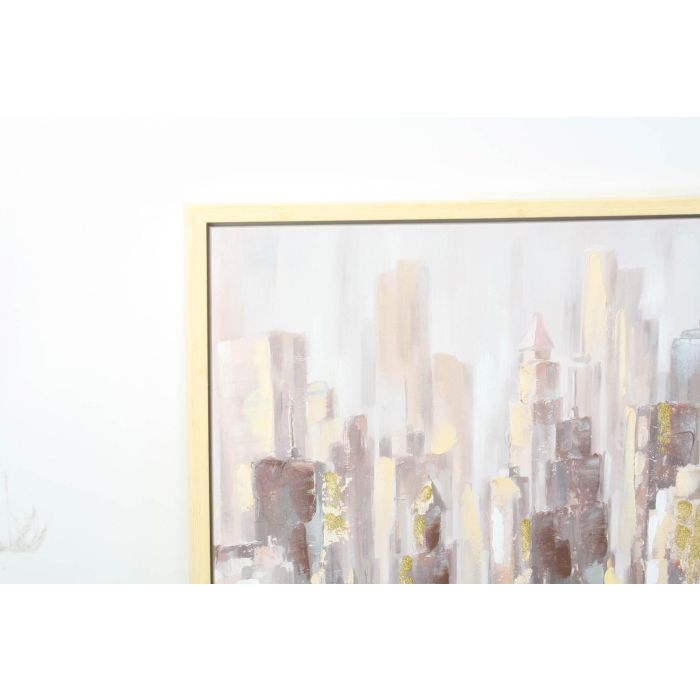 DKD Home Decor Cuadro Loft Ciudad Hecho a Mano Lienzo Gris Beige 100 x 100 cm (2 Unidades) 1 DKD Home Decor Cuadro Loft Ciudad Hecho a Mano Lienzo Gris Beige 100 x 100 cm (2 Unidades) 1