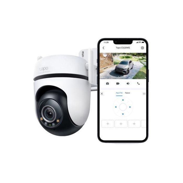 TP-Link Tapo C520WS Cámara de Vigilancia Exterior 2K QHD Visión Nocturna a Color Detección IA Cobertura 360º IP66 2