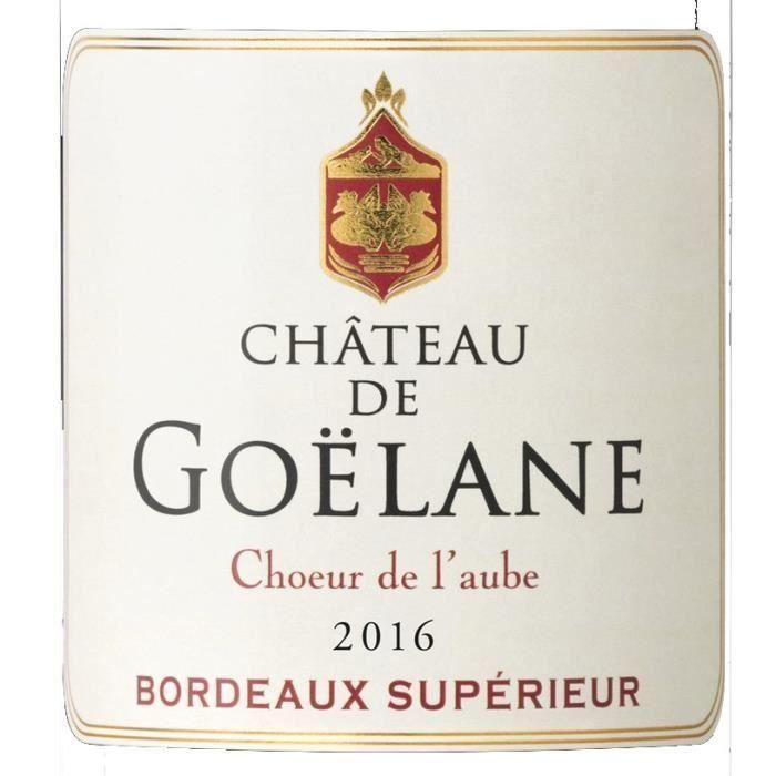 Château de Goëlane 2016 Bordeaux Supérieur - Vino tinto de Burdeos 1