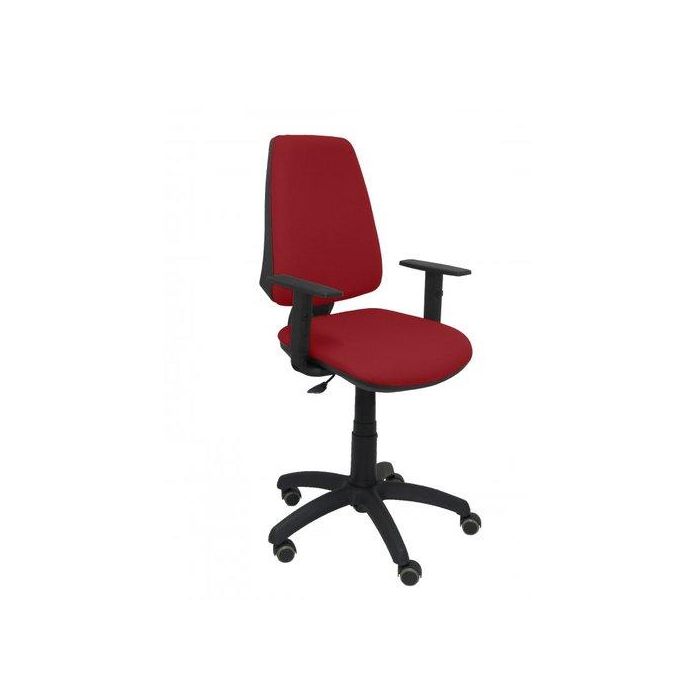 Silla Piqueras Y Crespo Elche Cp Brazos Regulables Mecanismo Contacto Permanente Regulacion De Profundidad Ruedas De Parquet Asiento Y Respaldo Tapizado Bali Granate
