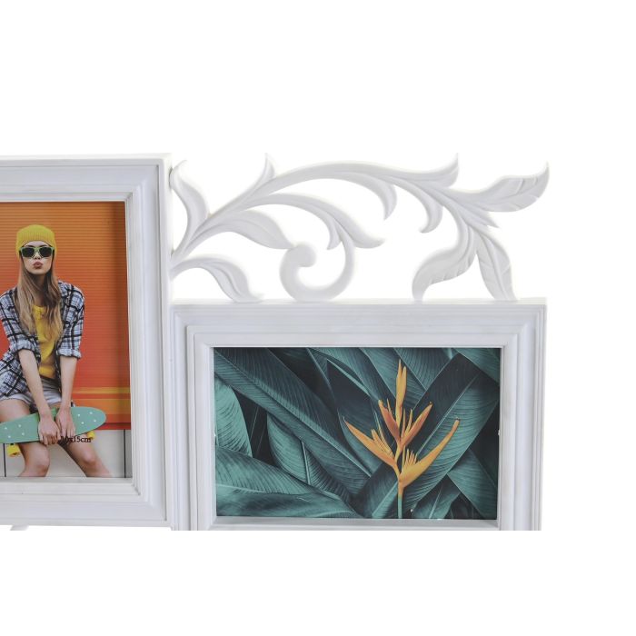 DKD Home Decor Marco Multifoto Urban de PP y Cristal, Blanco, para 5 fotos, 52.5 x 35 cm, Pack de 2 Unidades 2 DKD Home Decor Marco Multifoto Urban de PP y Cristal, Blanco, para 5 fotos, 52.5 x 35 cm, Pack de 2 Unidades 2