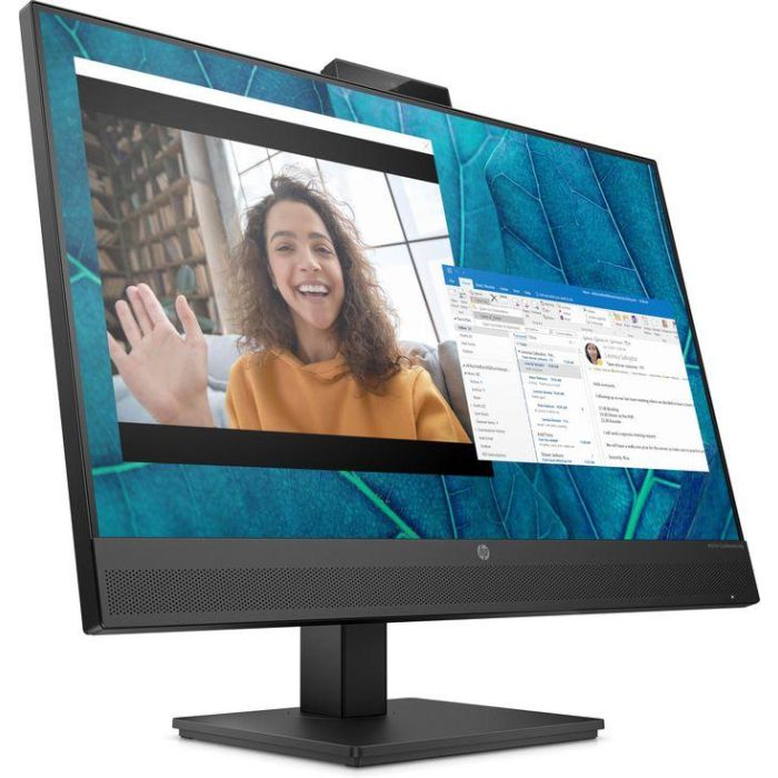 HP M27m Monitor para Conferencias 27 pulgadas FHD con Webcam 5MP, Micrófonos con Cancelación de Ruido y Altavoces Integrados 2