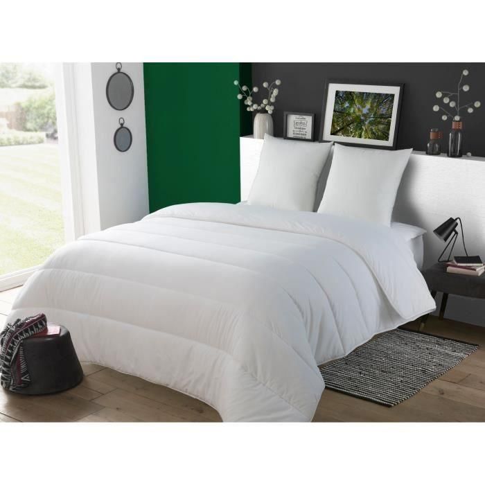 Edredón 220x240 cm DODO ALoe - Templado - 300 g/m² - Edredón para 2 personas - Suave y confortable - Blanco 3