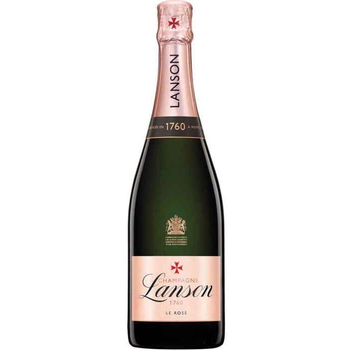 CHAMPAGNE Lanson Rosé Label brut champagne - Rosado - 75cl CHAMPAGNE Lanson Rosé Label brut champagne - Rosado - 75cl