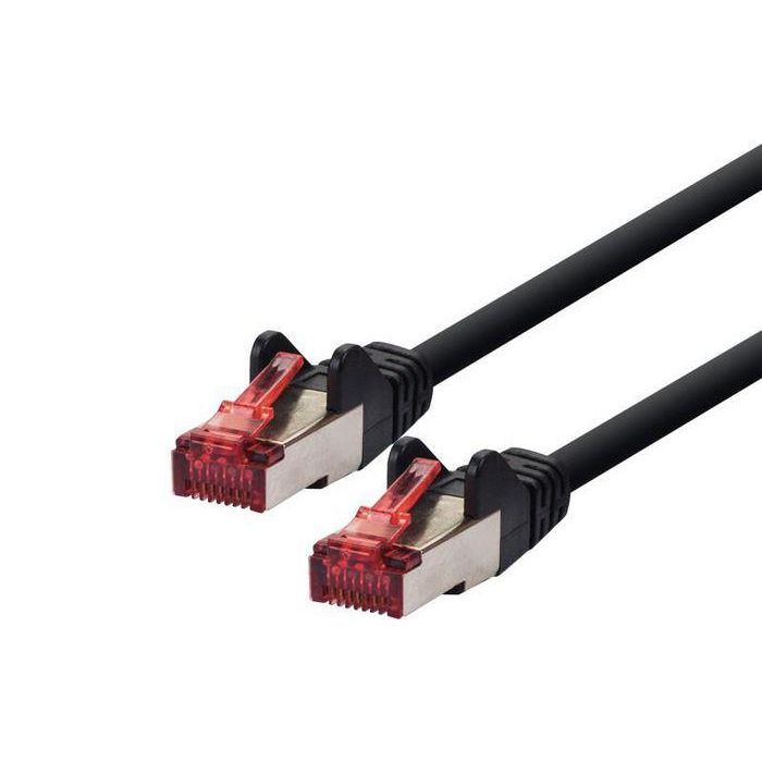 LOGON PROFESSIONAL TCR66SS200BL Cable de Red Patch CAT6 S/FTP (PiMF) 20m Negro RJ45 Cobre 250 MHz LSZH