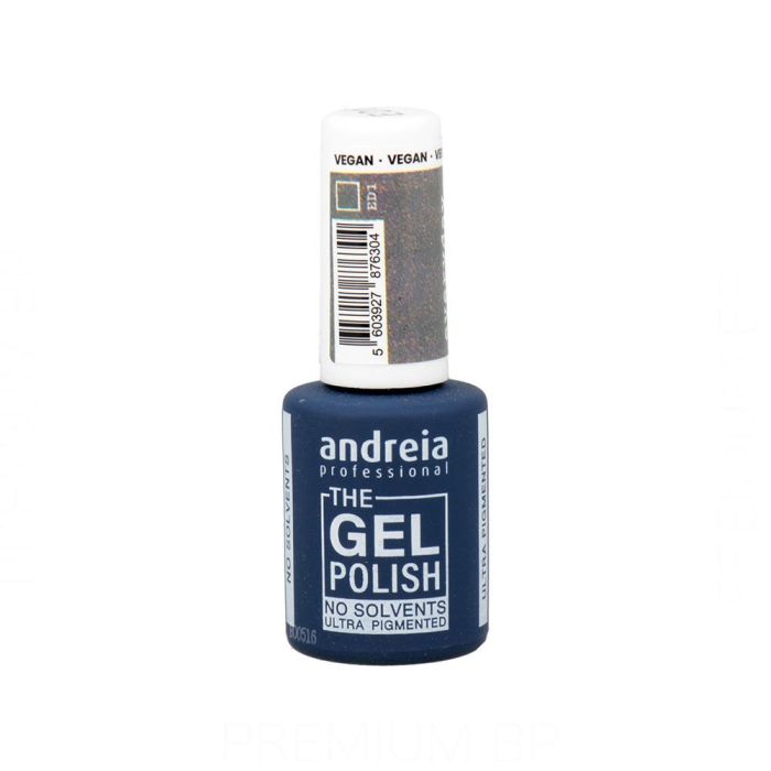 Andreia Professional The Gel Polish Esmalte Semipermanente 105 ml Color ED1 Gris con Brillo Dorado