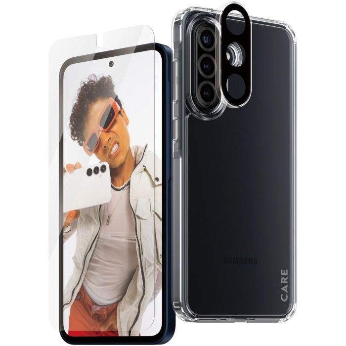 PanzerGlass CARE Flagship 3-in-1 Bundle para Samsung Galaxy A36 5G - Protector de Pantalla, Resistente a Rayones y Golpes