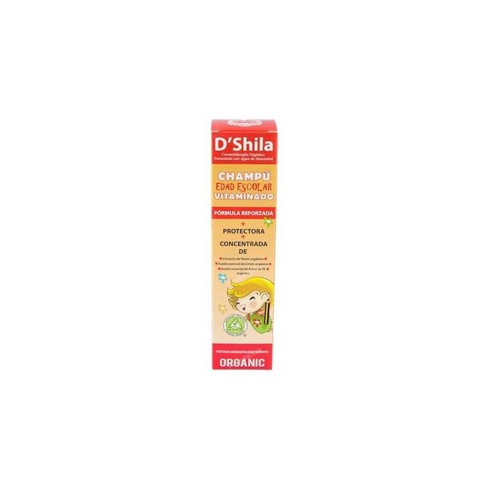 DSHILA Champú Vitaminado Escolar Antiparásitos con Árbol de Té y Neem 250ml