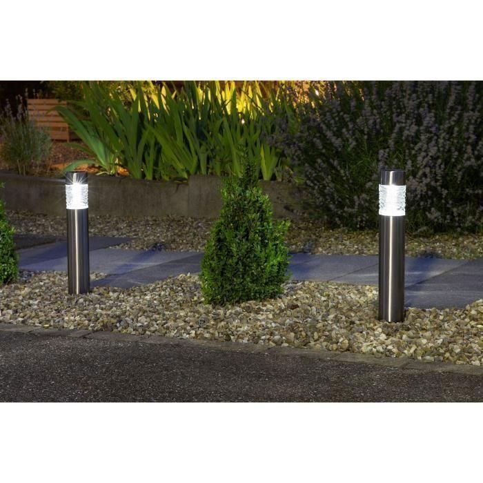 Bolardo solar de acero inoxidable GALIX - 0.13 w 1 Bolardo solar de acero inoxidable GALIX - 0.13 w 1