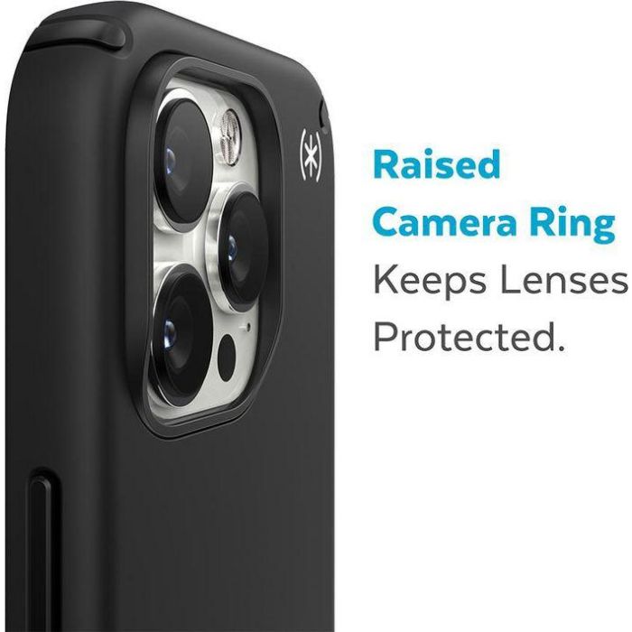 Speck Presidio 2 Pro Funda para iPhone 14 Pro Max, Protección contra Caídas de 4 Metros, Compatible con MagSafe, Antimicrobiano, Negro 4