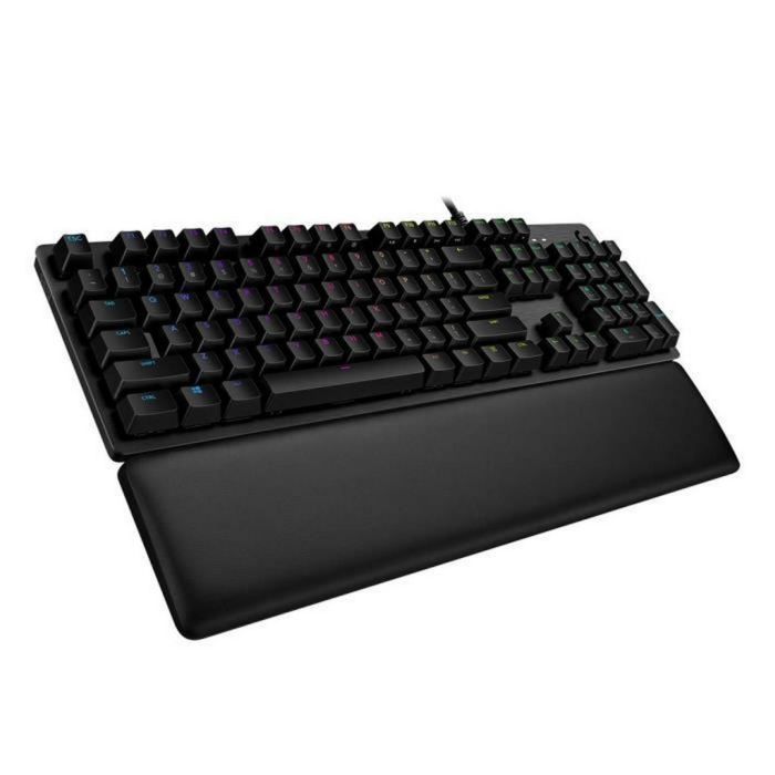 Logitech G G513 Teclado Gaming Mecánico RGB LIGHTSYNC con Interruptores GX Brown, Reposamanos de Espuma Viscoelástica, Carbono 1 Logitech G G513 Teclado Gaming Mecánico RGB LIGHTSYNC con Interruptores GX Brown, Reposamanos de Espuma Viscoelástica, Carbono 1