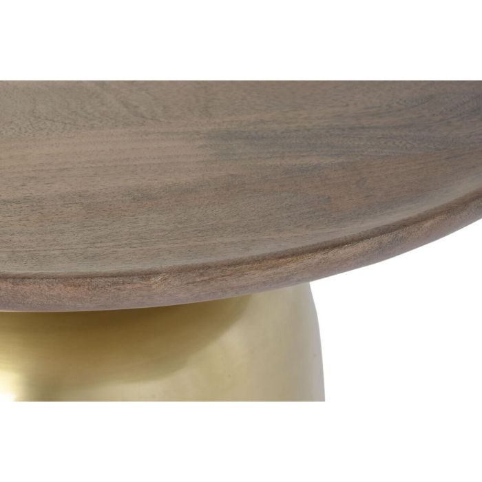 Mesa de Centro DKD Home Decor Acero Madera de mango (80 x 80 x 38 cm) 1