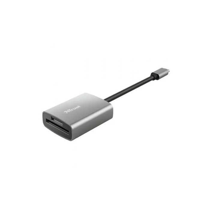 Trust Lector de Tarjetas Externo Dalyx 24136 USB Tipo-C Aluminio 1