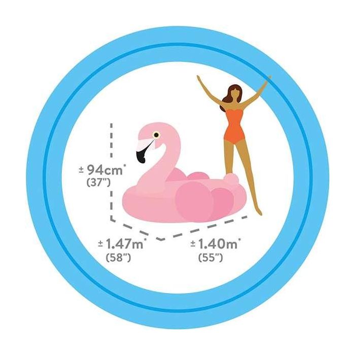 Figura hinchable flamingo 142x137x97 cm (+ 3 años) 7 Figura hinchable flamingo 142x137x97 cm (+ 3 años) 7