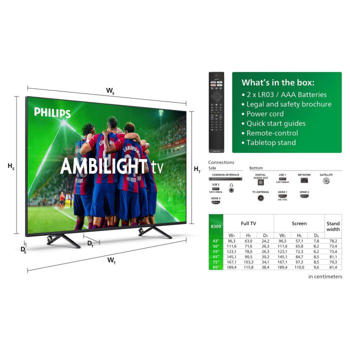Philips 55PUS8309 55" 4K LED Ambilight Smart TV 5 Philips 55PUS8309 55" 4K LED Ambilight Smart TV 5