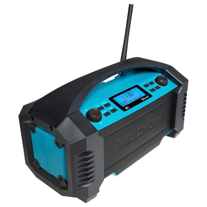 Medion MD 43320 Radio de Obra DAB+ Bluetooth 15W LCD Azul Negro 3