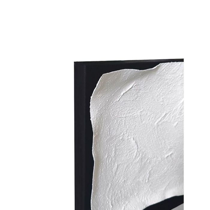 DKD Home Decor Cuadro Moderno Lienzo Papel Blanco Negro 80x80x4 cm (2 Unidades) 4