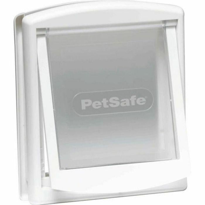 Petsafe Staywell Puerta Abatible para Gatos y Perros Pequeños hasta 7kg, Blanco, 236x198mm, para Instalación en Madera Ladrillo PVC Metal