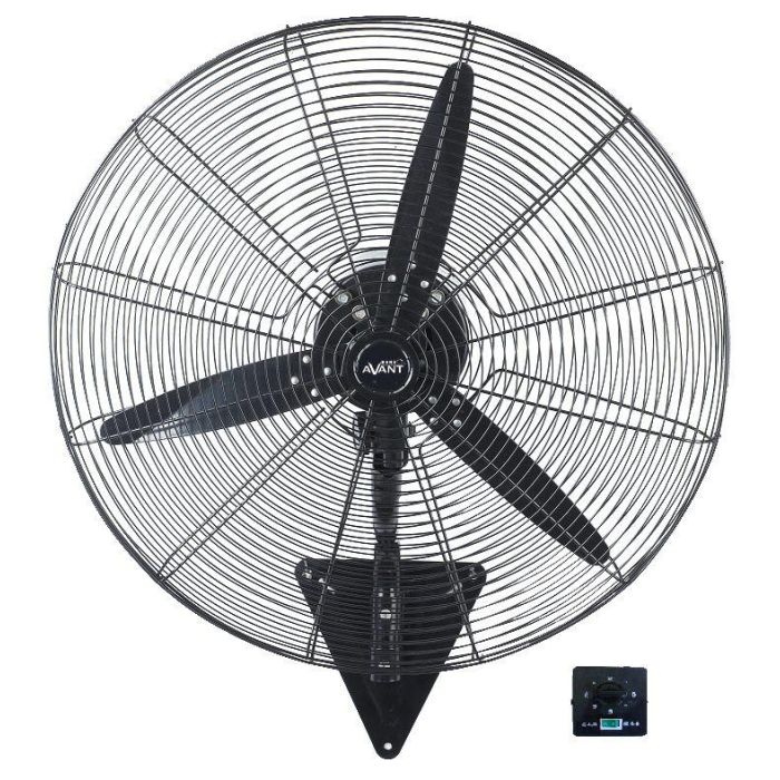 AVANT Ventilador Industrial de Pared, 65 cm de Diámetro, 180 W, para Talleres y Garajes, Ventilador de Alta Potencia para Pared, 65 cm, 180W