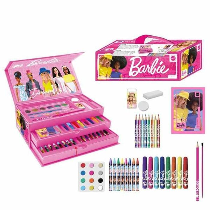 Maletin papeleria coloreable Barbie