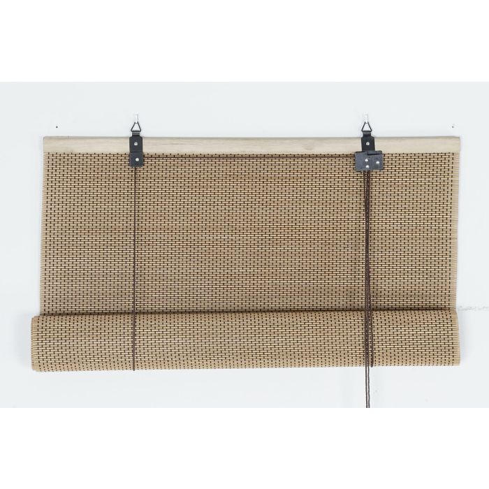 DKD Home Decor Estor Balines Marron Claro 3 x 175 x 60 cm 3