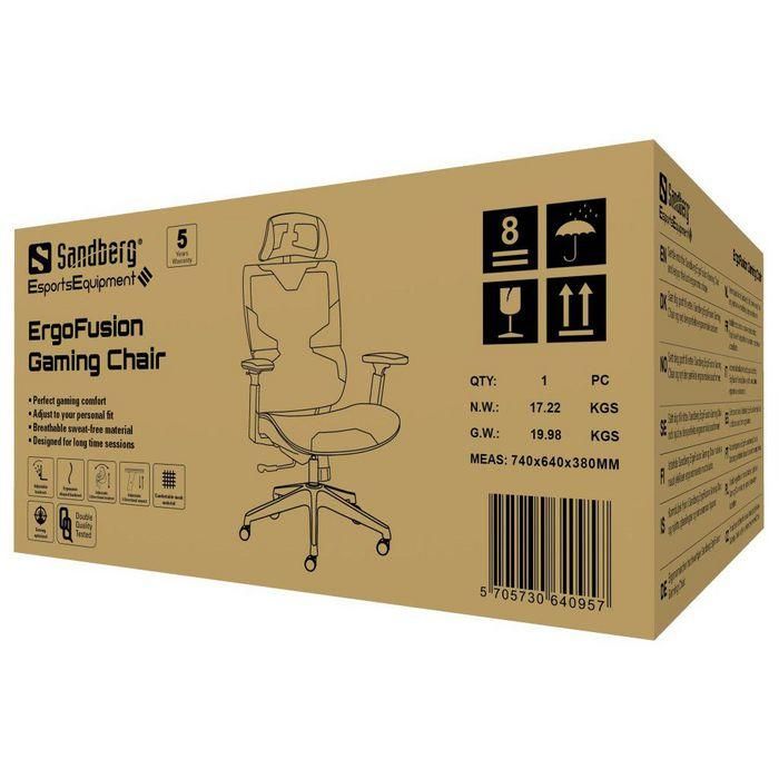 Sandberg ErgoFusion Gaming Chair 8 Sandberg ErgoFusion Gaming Chair 8