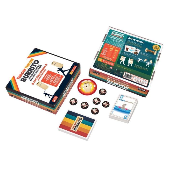 Exploding Kittens Throw Throw Burrito Edición EKITTB02ES Juego de Mesa para 2-6 Jugadores 1
