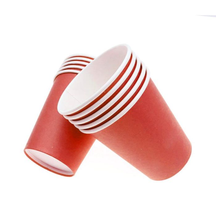Vaso de Cartón Rojo 200 cc - Pack de 24 - Algon (36 Cajas) 2 Vaso de Cartón Rojo 200 cc - Pack de 24 - Algon (36 Cajas) 2