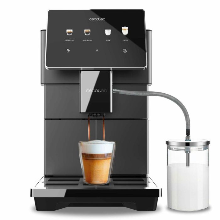 Cecotec Cafetera Superautomática Cremmaet Tempo 1450 W 19 bar Negra TFT 7”