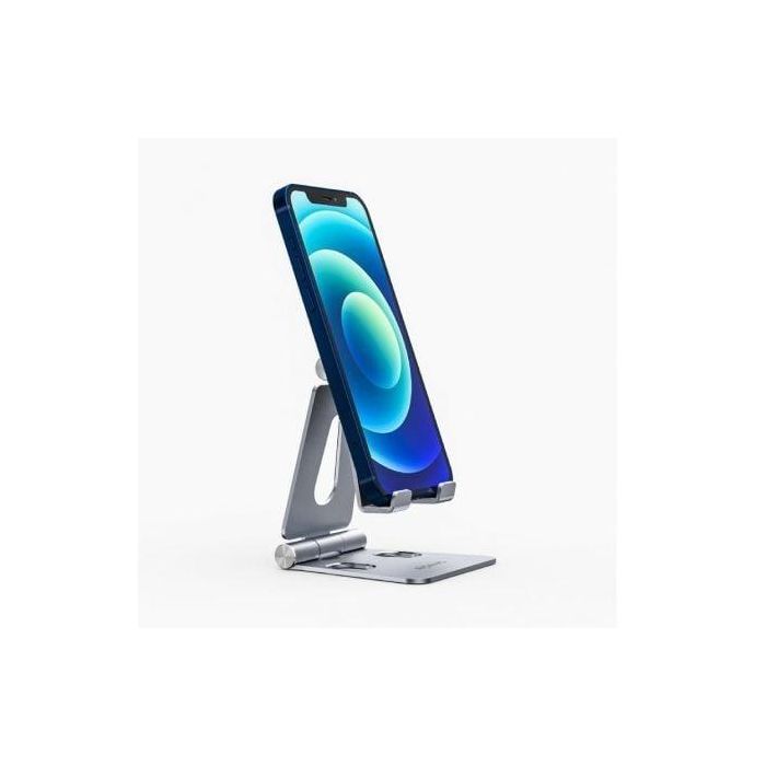 Aisens Soporte de Sobremesa Ajustable para Móvil y Tablet, Aleación de Aluminio, Plegable, Antideslizante 1 Aisens Soporte de Sobremesa Ajustable para Móvil y Tablet, Aleación de Aluminio, Plegable, Antideslizante 1