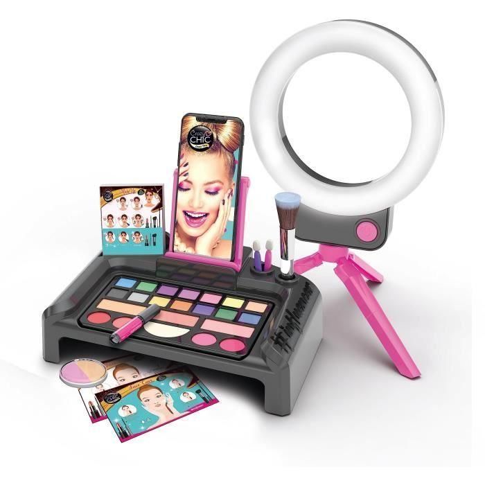 Clementoni CLE8005125187447 Crazy Chic Taller de Maquillaje Estudio con Aplicación Dedicada 1