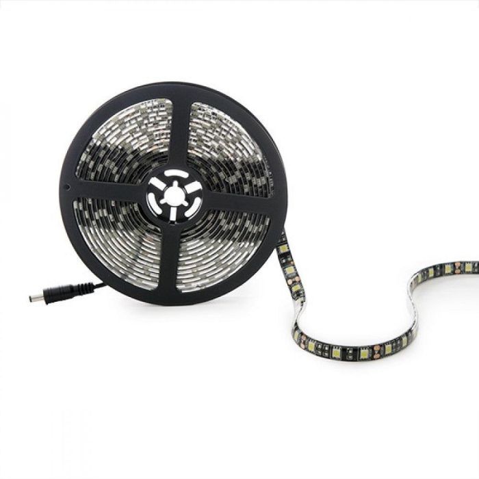 Tira de 300 LEDs 72W 4.200Lm CRI85 6000ºK SMD5050 12VDC IP65 Pcb Negro x5M 40.000H [CA-5050-300-IP65-B-CW]-Blanco Frío 2