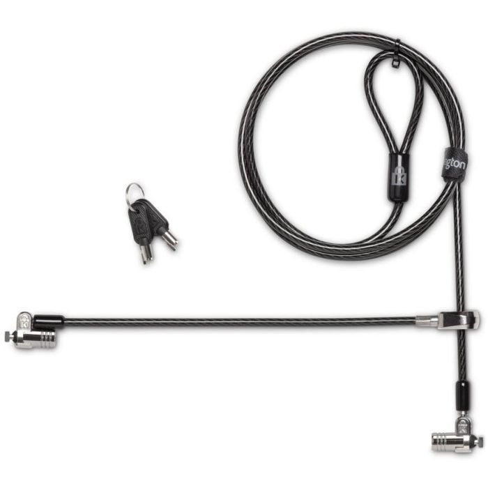 Kensington Candado con Llave MicroSaver 2.0 Twin Doble para Ordenadores Portátiles y Dispositivos, Cable Autoenrrollable 1 Kensington Candado con Llave MicroSaver 2.0 Twin Doble para Ordenadores Portátiles y Dispositivos, Cable Autoenrrollable 1