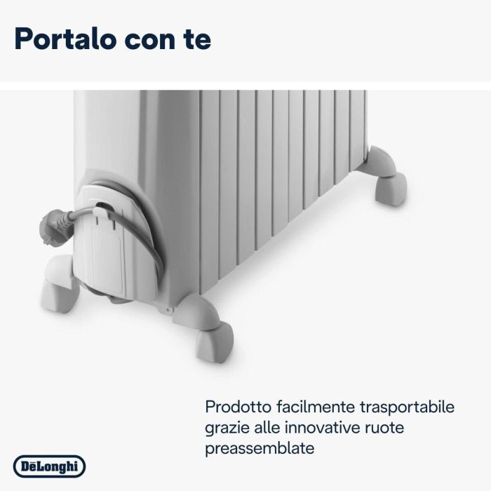 Radiador de Aceite DeLonghi TRD51025 Blanco 2 Radiador de Aceite DeLonghi TRD51025 Blanco 2