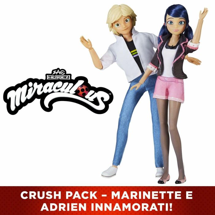 Bandai Pack de 2 Muñecos Miraculous Marinette y Adrien P50377 - 26 cm 9
