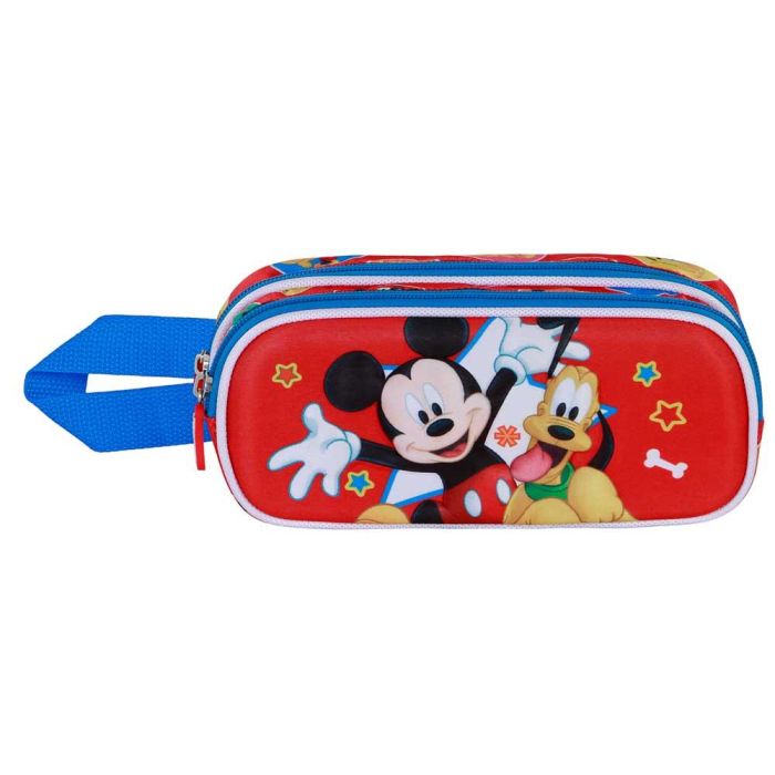 Disney Mickey Mouse Estuche Portatodo 3D Doble Star con relieve, 2 compartimentos, multicolor 1 Disney Mickey Mouse Estuche Portatodo 3D Doble Star con relieve, 2 compartimentos, multicolor 1