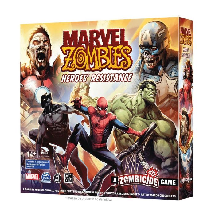 Marvel Zombies CMMZB001ES Juego de Mesa Heroes' Resistance Cooperativo 1-6 Jugadores Edad 14+