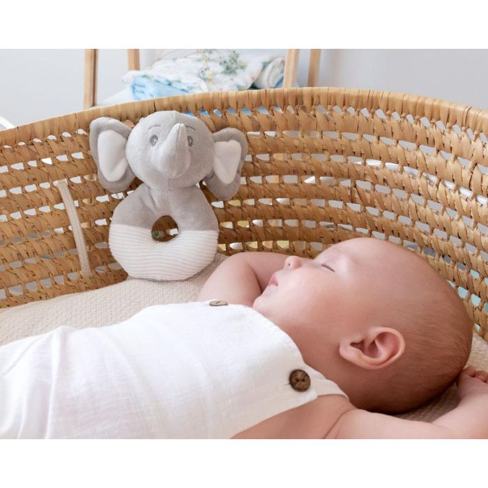 KioKids Dolci Amici Sonajero Peluche Elefante Gris 13 cm 1 KioKids Dolci Amici Sonajero Peluche Elefante Gris 13 cm 1