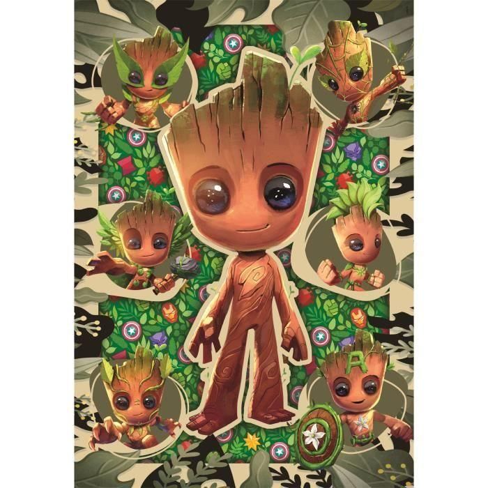 CLEMENTONI - 104 piezas - Marvel, Groot 1 CLEMENTONI - 104 piezas - Marvel, Groot 1