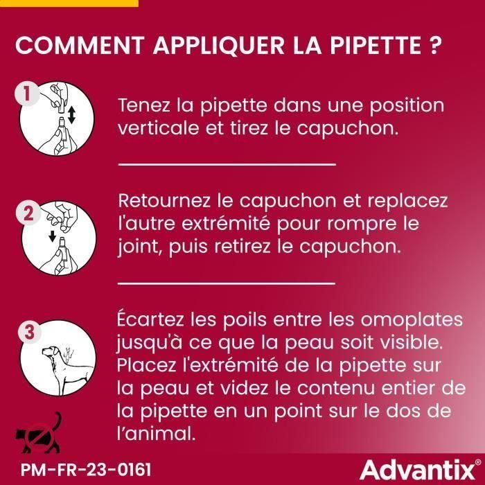 Pipetas antiparasitarias ADVANTIX 6: para perros muy pequeños de 1,5 a 4 kg 5 Pipetas antiparasitarias ADVANTIX 6: para perros muy pequeños de 1,5 a 4 kg 5