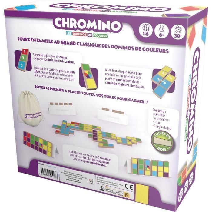 Chromino|Asmodee - Juego de dominó de colores 3 Chromino|Asmodee - Juego de dominó de colores 3